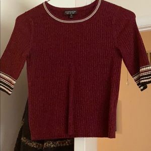 Fall! Short to quarter sleeve sweater crop top